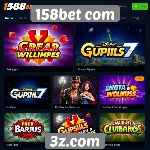 Plataforma 158bet oferece diversidade em jogos de azar